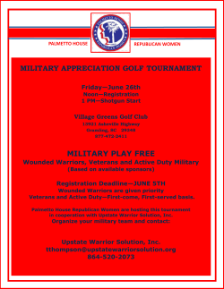 MILITARY APPRECIATION GOLF TOURNAMENT MILITARY PLAY