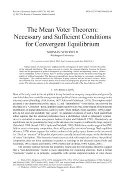 The Mean Voter Theorem - Department of Political Science