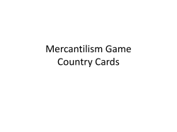 Mercantilism Game Country Cards