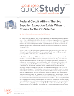 Federal Circuit Affirms That No Supplier Exception Exists When It