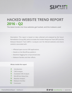 hacked website trend report