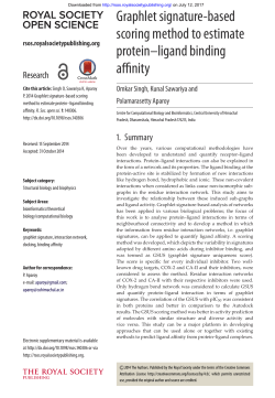 Graphlet signature-based scoring method to estimate protein&ndash;ligand