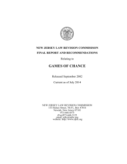 ART. 4. Amusement Games - New Jersey Law Revision Commission