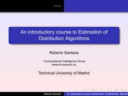 An introductory course to Estimation of