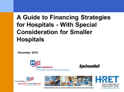 A Guide to Financing Strategies for Hospitals
