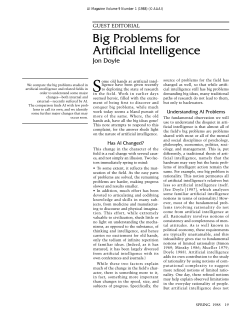 Big Problems for Artificial Intelligence