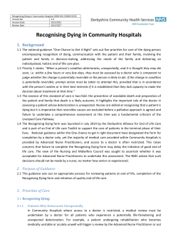 3.1 Recognising Dying