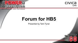 HB5 Released Changes