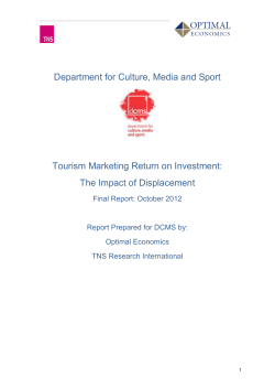Tourism Marketing Return on Investment: The Impact of