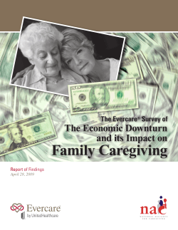 The Economic Downturn and its Impact on Family Caregiving