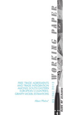 Free Trade agreemenTs and Trade inTegraTion among souTh