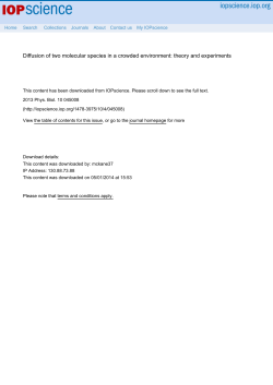 Diffusion of two molecular species in a crowded environment: theory