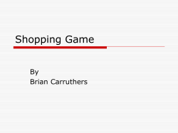 Shopping Game - Primary Resources