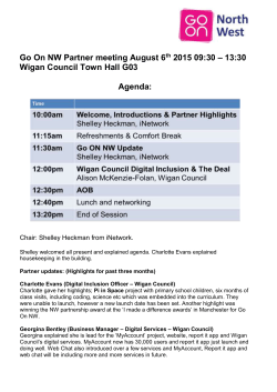 13:30 Wigan Council Town Hall G03 Agenda