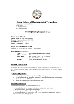 To introduce the logical concepts and computational aspects of