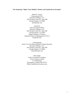 The Surprising &ldquo;Alpha&rdquo; from Malkiel`s Monkey and