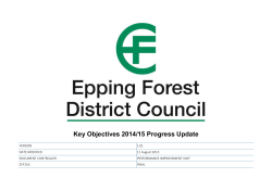Key Objectives 2014-15 (pdf 563KB)