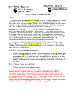 PSHMC Physician Offer Letter Template Dear Dr. ______: I am