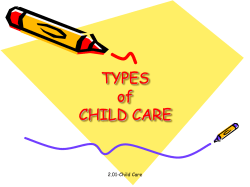 CHILD CARE PROGRAM COMPARISON