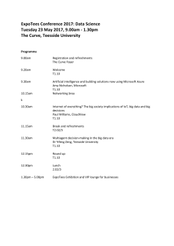 ExpoTees Conference Programme 2017
