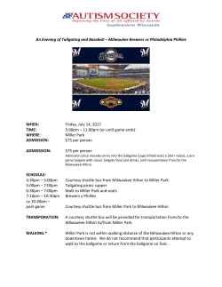 An Evening of Tailgating and Baseball &ndash; Milwaukee Brewers vs