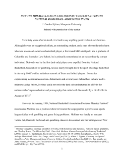 Molinas - Fordham Sports Law Forum