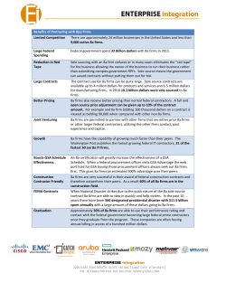ENTERPRISE integration Benefits of Partnering with 8(a) Firms