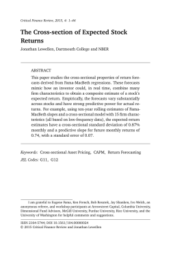 The Cross-section of Expected Stock Returns