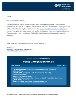 DHS-3936 - Blue Cross and Blue Shield of Minnesota