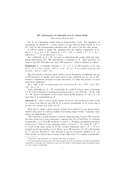 RV information of definable sets in valued fields