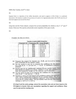 HW#1 (Due Tuesday, July 8th in class): Q1. Q2. Using Hive and the