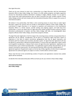 Prospective Agent Recruiter Application