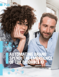 automating brand spend: the emergence of the biddable io