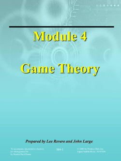 Mixed Strategy Games