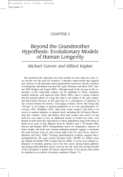 Beyond the grandmother hypothesis