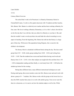 Literacy Block Overview