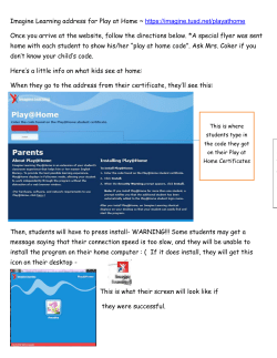 Imagine Learning address for Play at Home ~ https://imagine.tusd