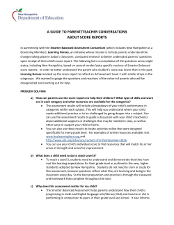 Smarter Balanced Guide for Teacher Conversations