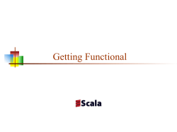 Getting Functional