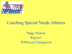 Coaching Special Needs Athletes