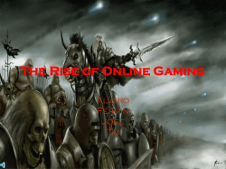 The Rise of Online Gaming