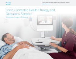 Cisco Connected Health Strategy and Operations Services