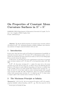 On Properties of Constant Mean Curvature