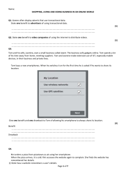 Shopping, Living and doing busines in an online world File