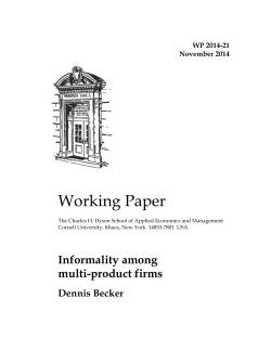 Informality among multi-product firms
