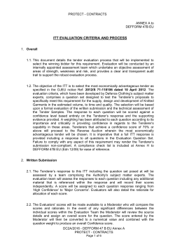 ITT Evaluation Process