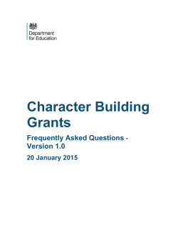 Character Building Grant FAQ v1.0 20150120 FINAL