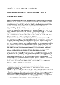 Notes for PAC Hearing at Corrimal, 30 October 2014