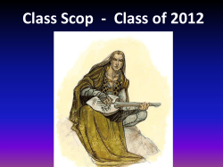 Class Scop - Class of 2012