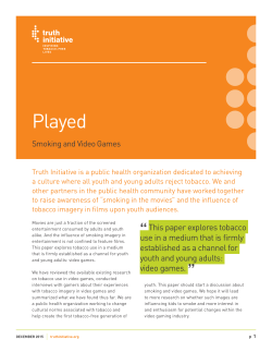 Played - Truth Initiative